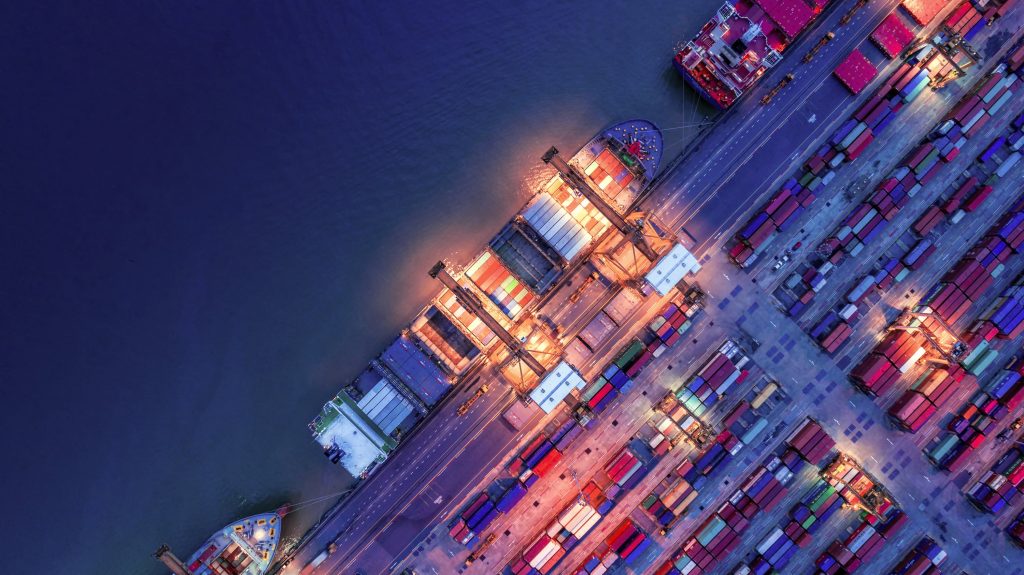 brand image - loading dock at night