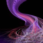 Brand image - streams of light weaving together