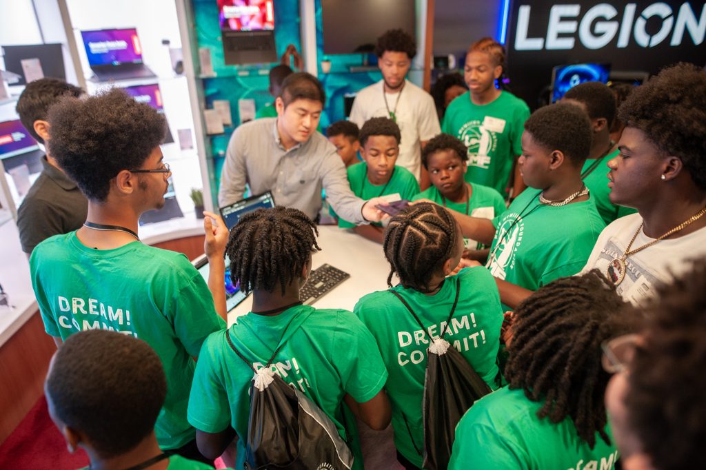 Campers from the Foundation had the opportunity to tour our state of the art Executive Briefing Center and get a hands on experience with Lenovo’s technology solutions.